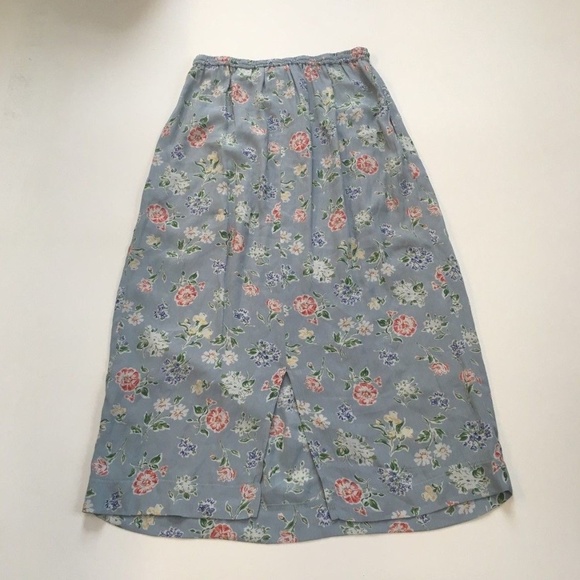 ❤️Eddie Bauer Floral Print Skirt 100%Rayon Sz S/P - Picture 5 of 7